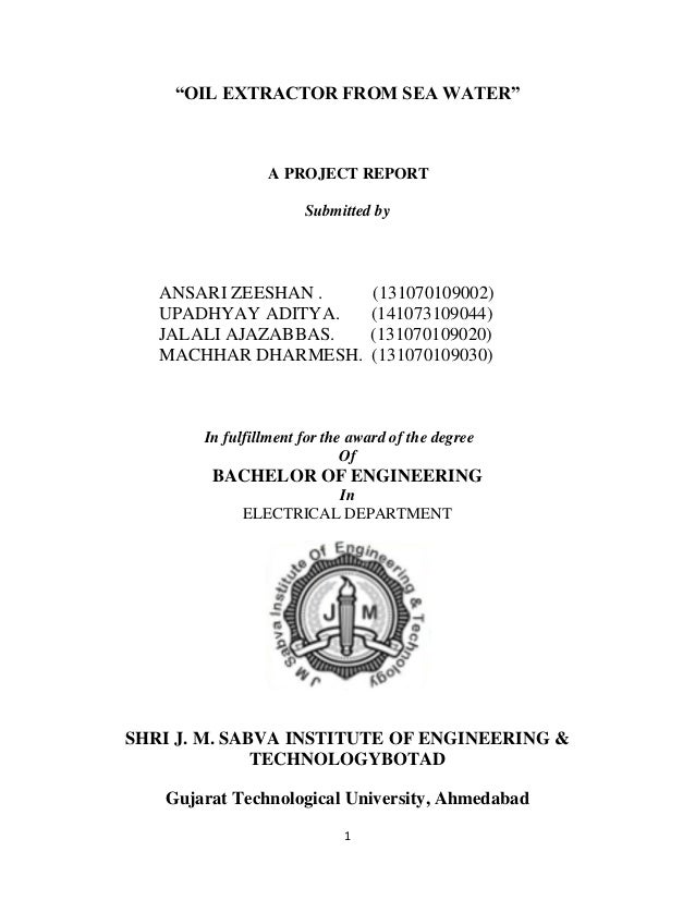 electrical engineering project reports